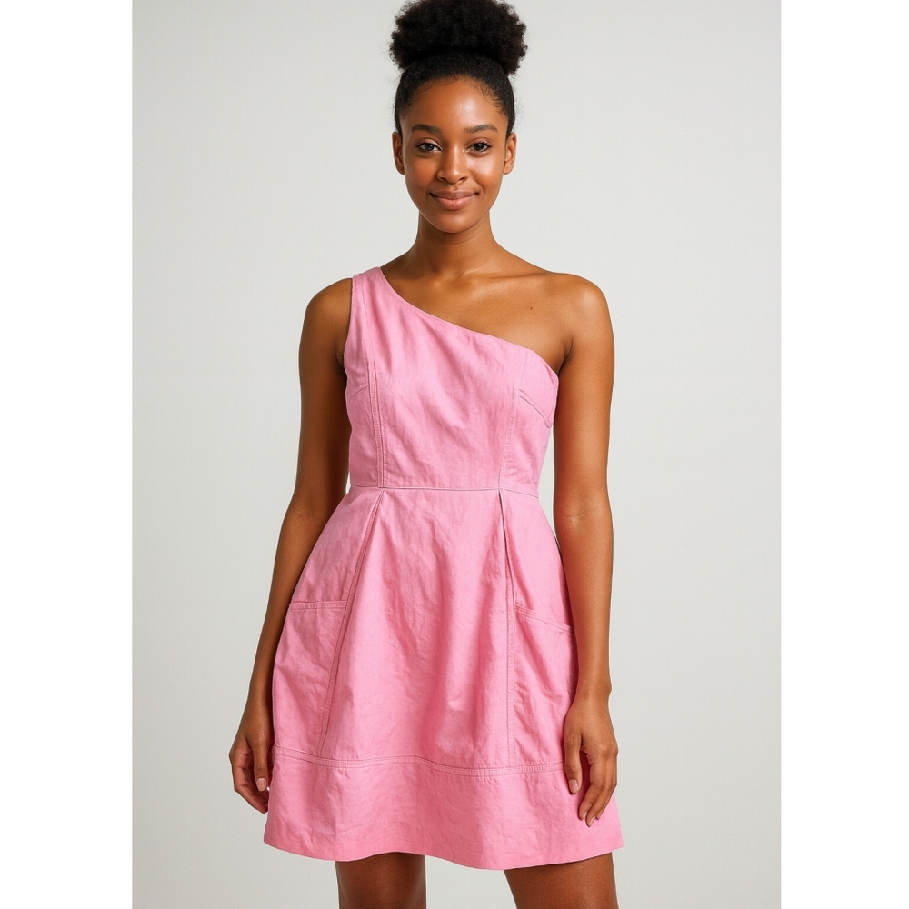 Jessica Simpson Blush Pink Dress w/ Side Pockets Flowy & Feminine Sz 8